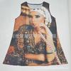 Europe Station Europe and the United States new digital printing crew neck hot-selling dress