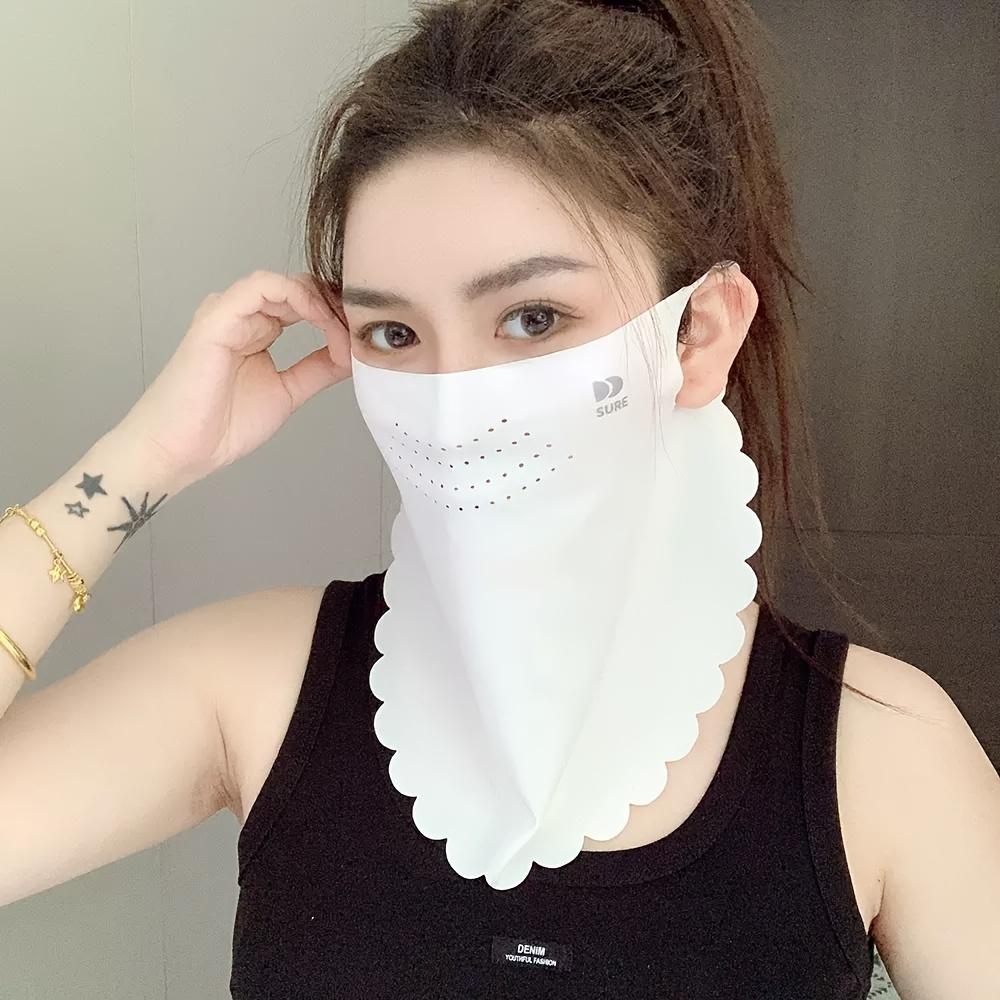 

1PC Summer Neck Protection Breathable Ice Silk Mask, Eye Corner Protection Design, Cycling/fishing/traveling Neck Mask, Ice Silk Full Face Mask