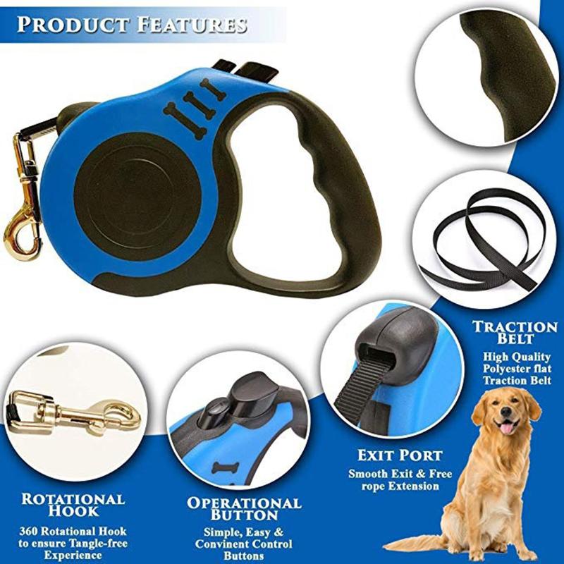 Telescopic Rod for Pets In Blue Color with a Length of 3 Meters