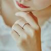 Metal CopperColor Caved Pattern Women Thin Rings Temperament Wedding Bands Accessories Fashion Versatile Jewelry