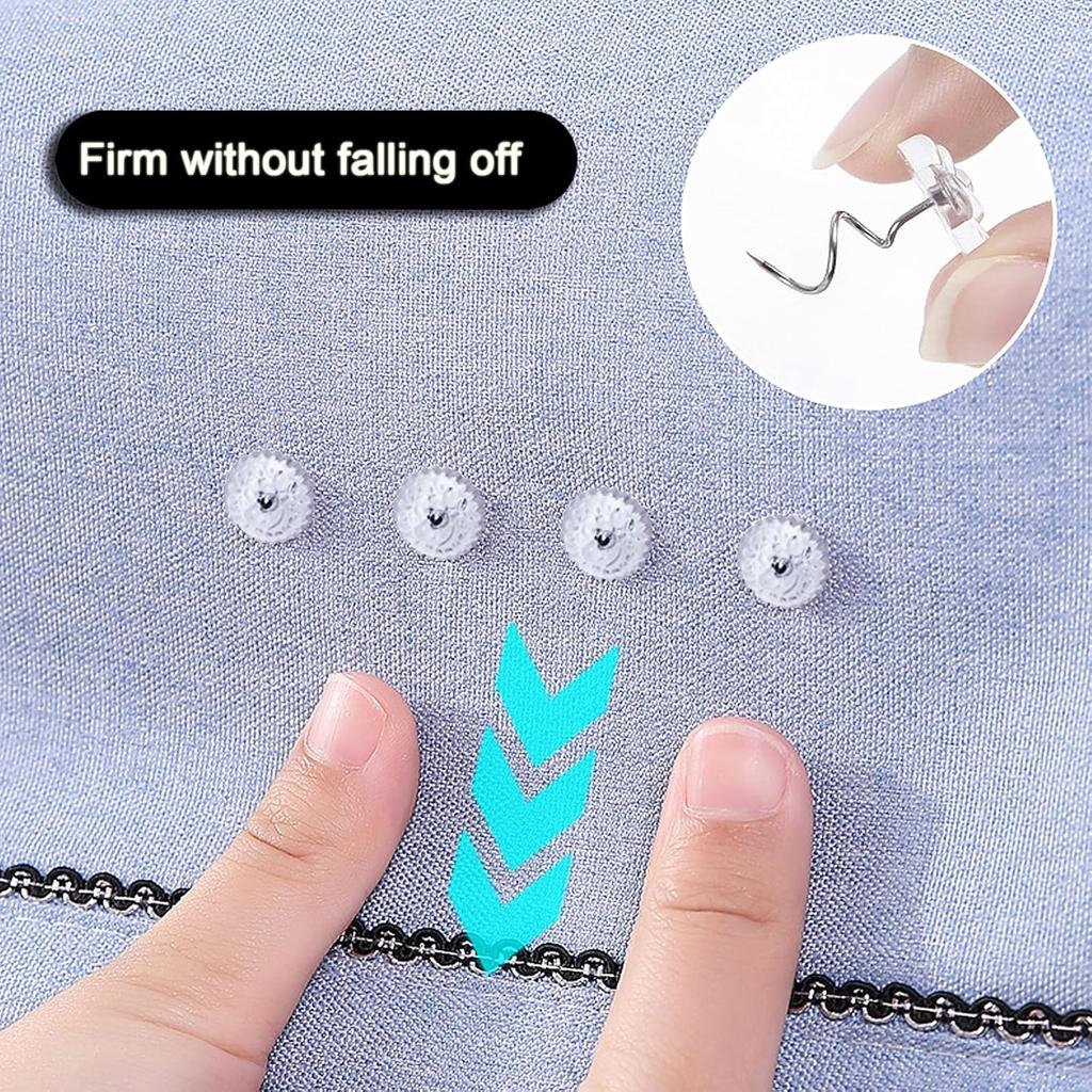 Bedskirt P,Spiral Push P,Clear Heads Twist P,100pcs(0.75inch) Upholstery Tacks, Headliner P for Slipcovers and Bedskirts (100PCS)