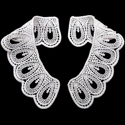 Water Soluble Lace Shoulder Collar, Milk Silk Embroidered Shoulder Collar Three-Dimensional Hollow Embroidery Corsage Diy Lace Accessories