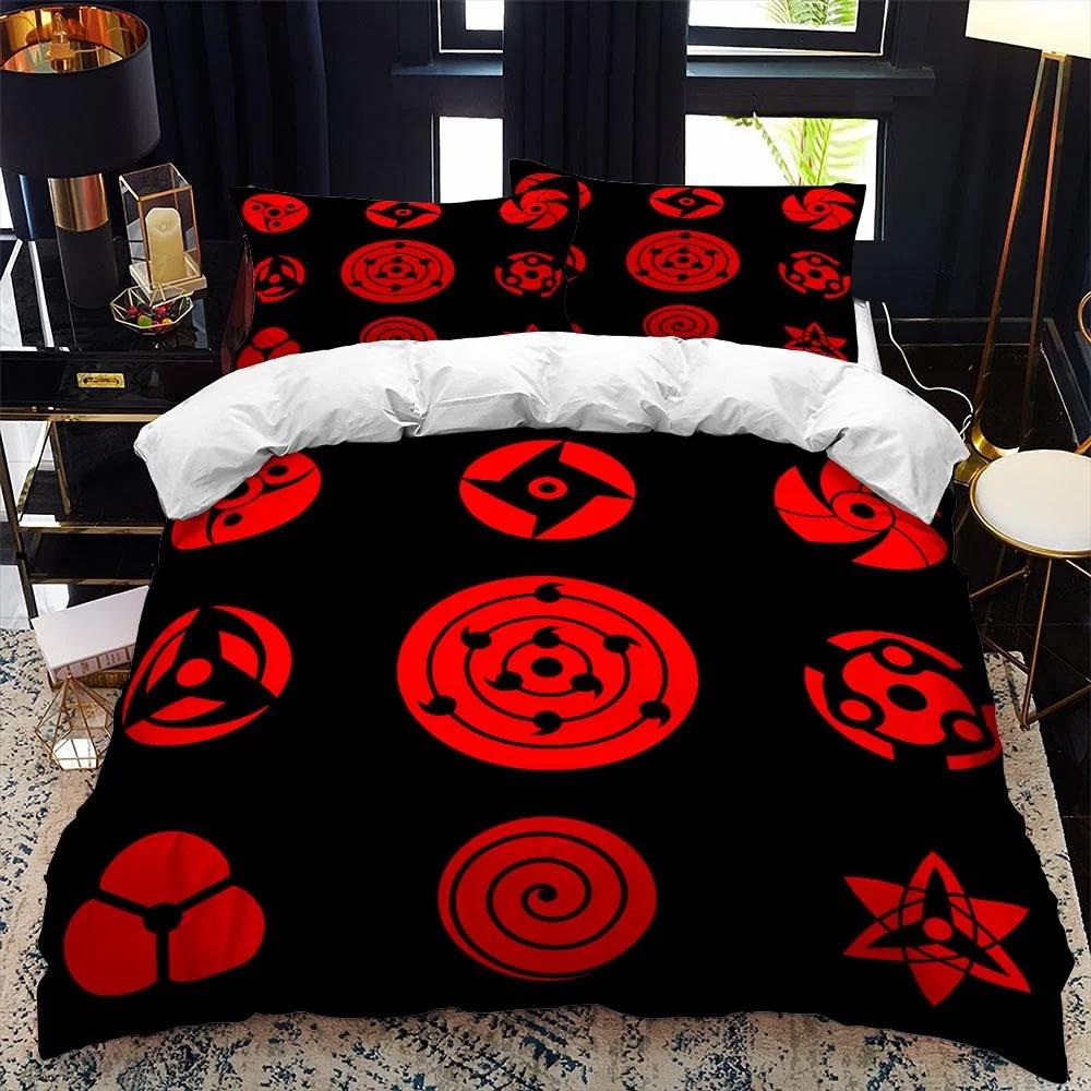 

Warm Modern Red Cloud Anime 3D Cartoon Sets Bed LinenKids Akatsuki Japan Size Gift Twin Queen King Single Comforter Comforter (quilt)-EU Single(135*200cm)3pcs
