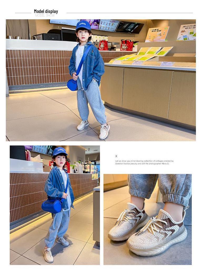 2025 Kids' Breathable Mesh Sneakers: Spring/Autumn Soft Sole for Boys & Girls