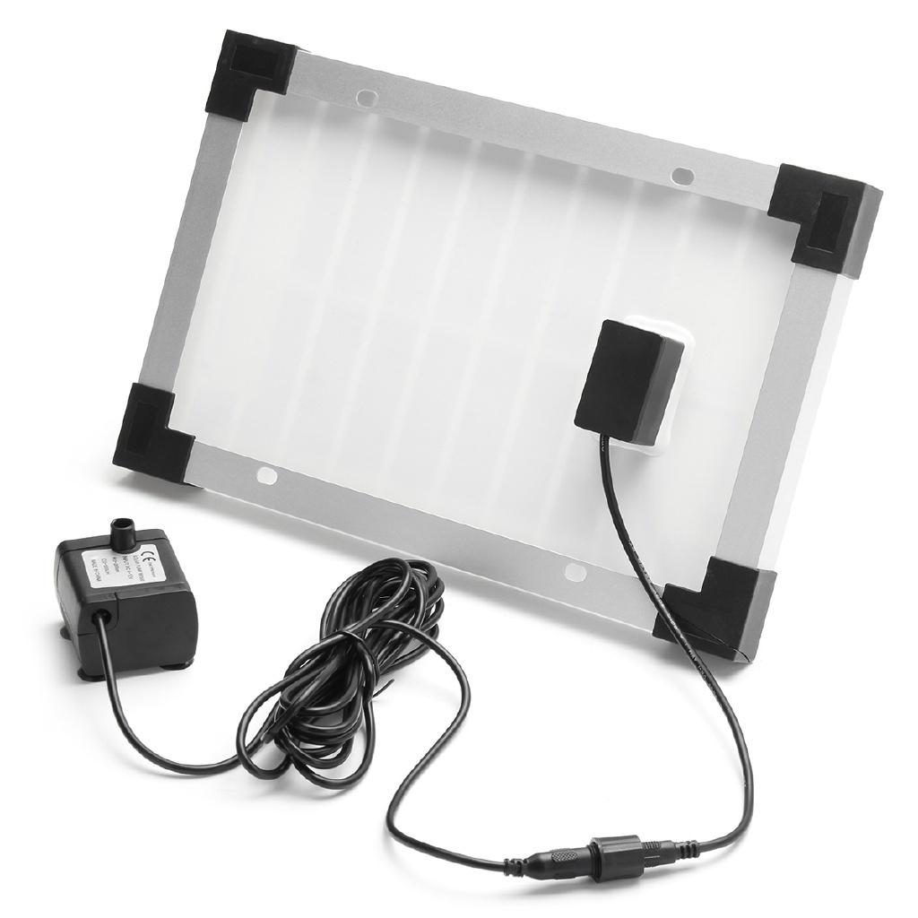 5W Micro Solar Fountain Pump Energy Mini Water Pump For Pond Fountain Rockery Fountain Garden Fountain 275*175*16mm