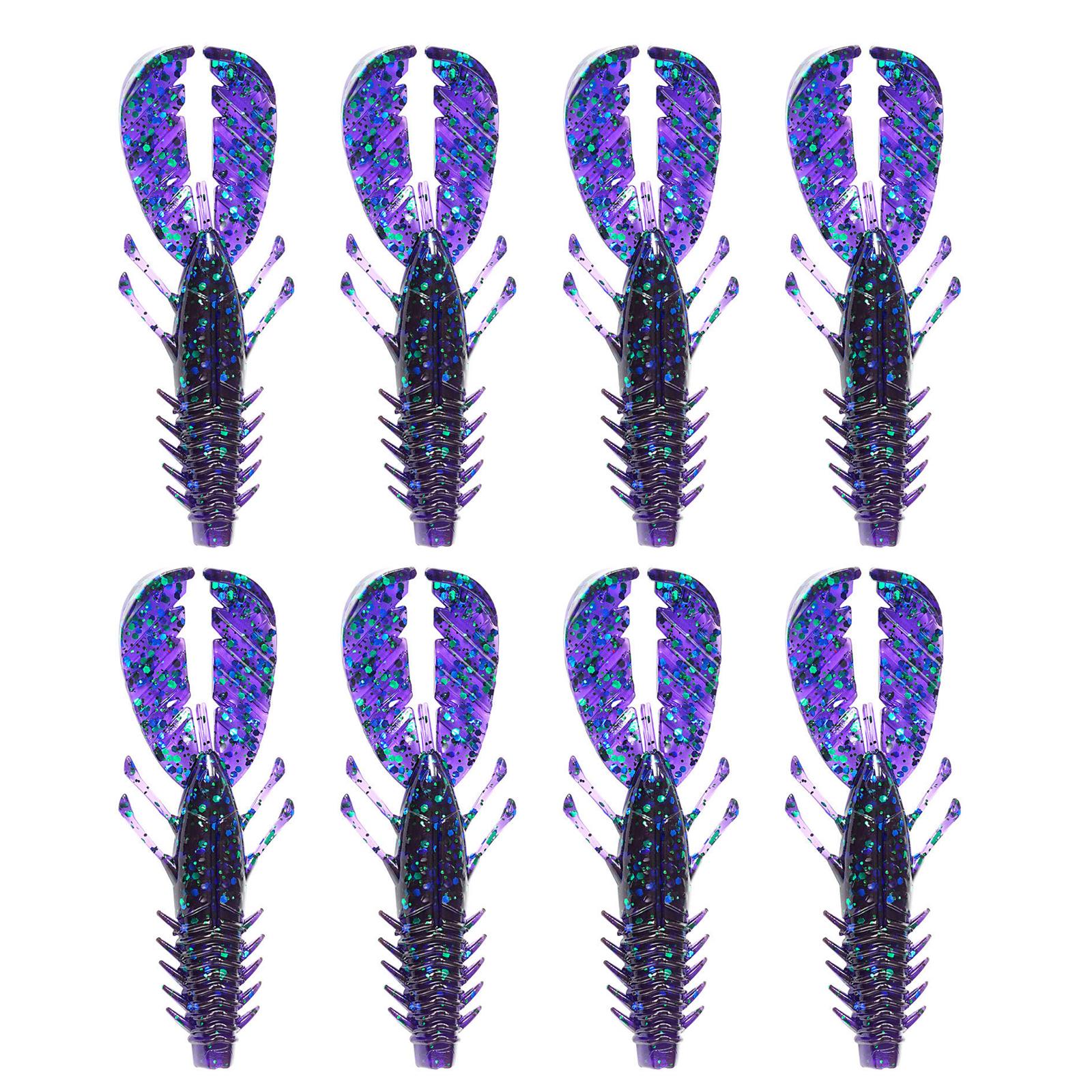 

8 шт. Мягкая приманка для креветки, рыболовные приманки, 7,5 см, 3,7 г, приманки для раков, искусственная приманка, аксессуары для морской рыбалки 4