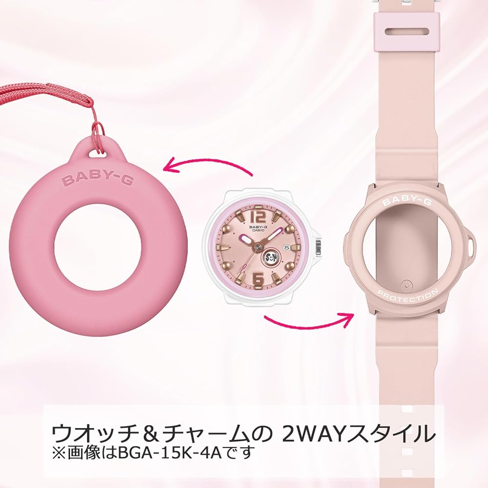 Casio Baby-G BGA-15K-4AJR Women's Watch Pink Analog Design Water Resistant