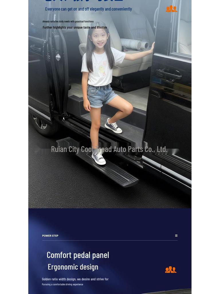 24+ Sinotruk Pioneer V Electric Pedals: Aluminum Alloy Automatic Retractable Right Door Welcome Lights.