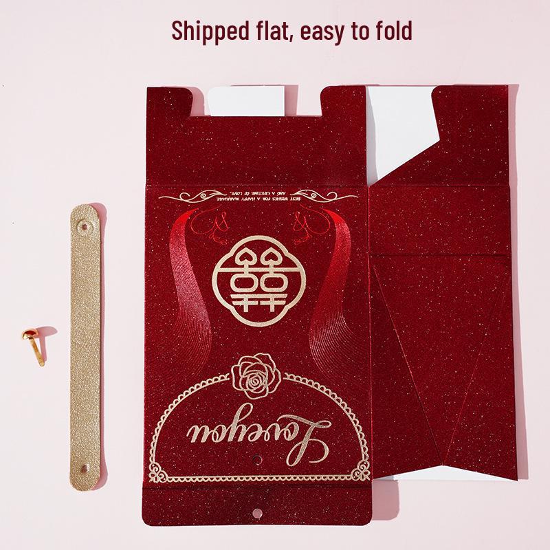 2025 Wedding & Engagement Candy Gift Boxes - Empty Souvenir Handbag Packaging