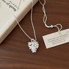 Metal Pendant Pine Cone Pendant Necklace Snake Bone Chain Geometric Necklace  Daily Wear