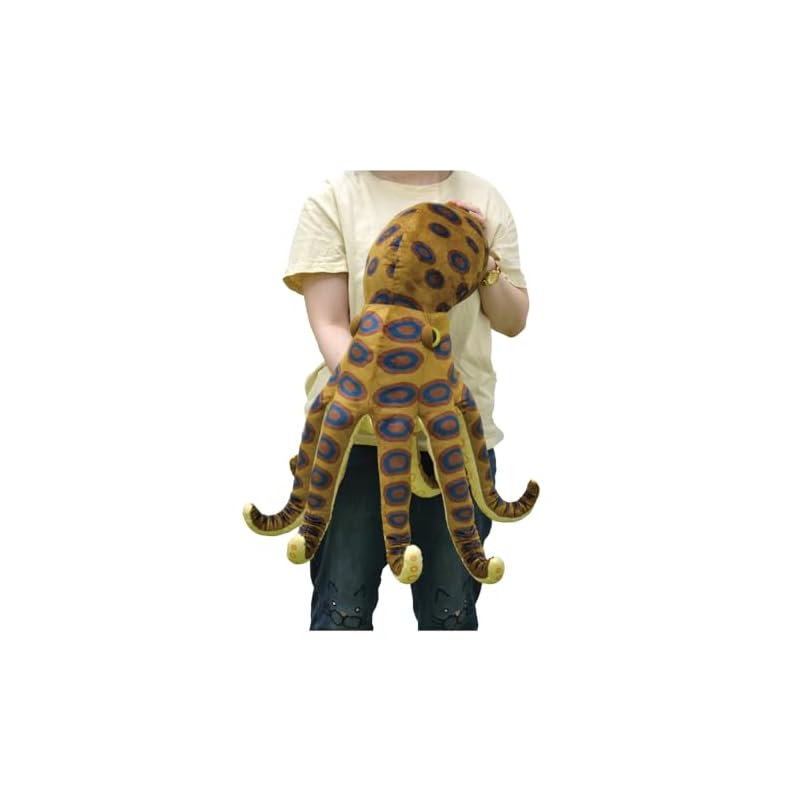Yamani BIG Plush Toy - Blue-ringed Octopus (Brown) Approx. H37.5 X W64.5 X D72.5cm 12084
