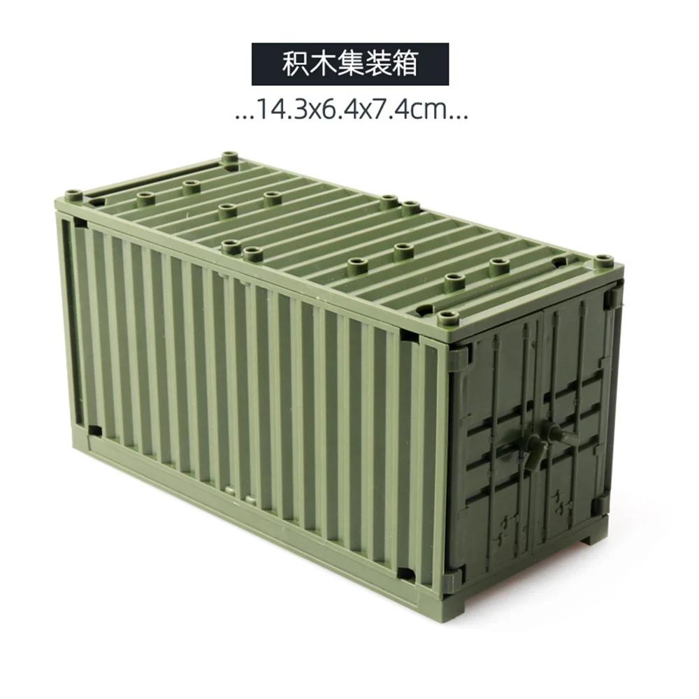 Army Military Soldiers SWAT Container Weapon Cannon Base Model Building Blocks Bricks  Toys Gift