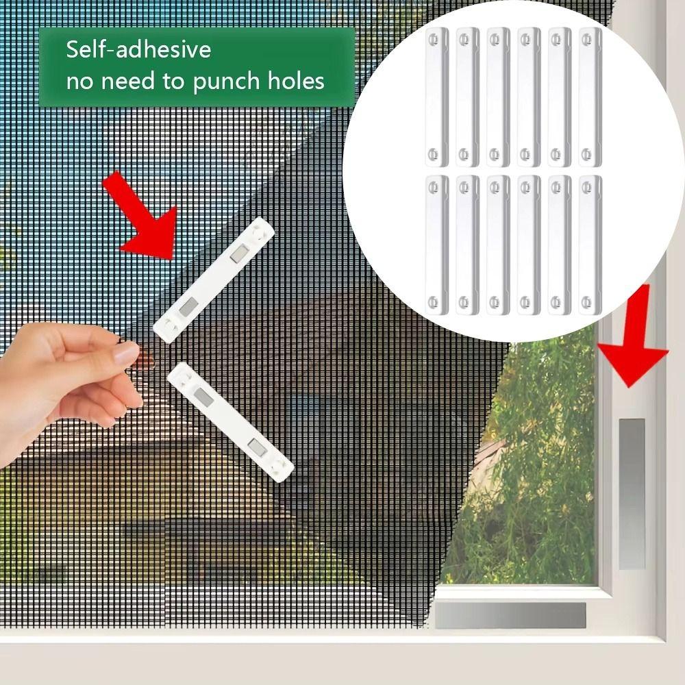 Magnetic Magnetic Window Screen Clip Rust-proof Magnetic Strips  Mosquito Net Windows