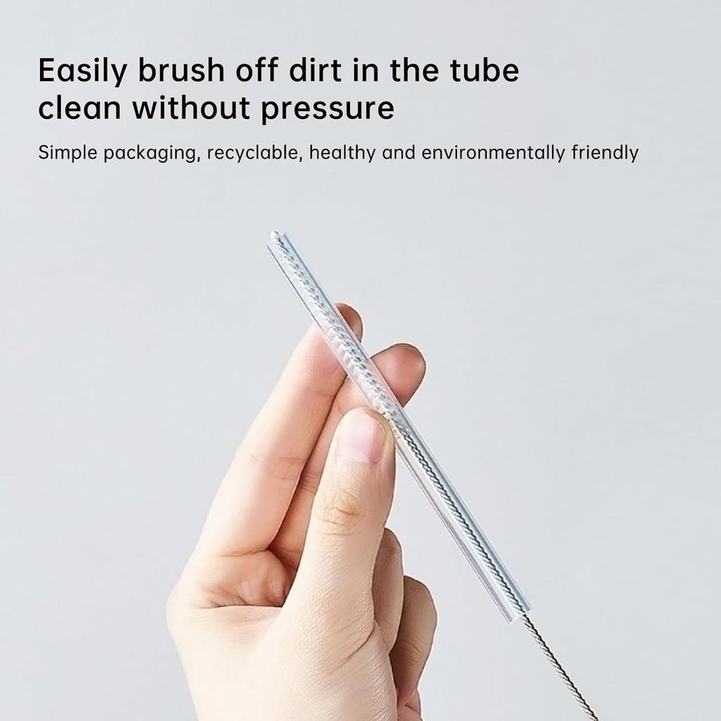 Replacement Straw Compatible with Reduce 50 oz 40 oz Tumbler, 5 Pack Reble Straw with Cleaning Brush, Plastic, Clear