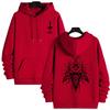 2025 New Autumn Winter Male Fashion Casual Hoodie with 666 Cross Man Streetwear Hooded Sweatshirt Gothic Demonic Theme Print Top