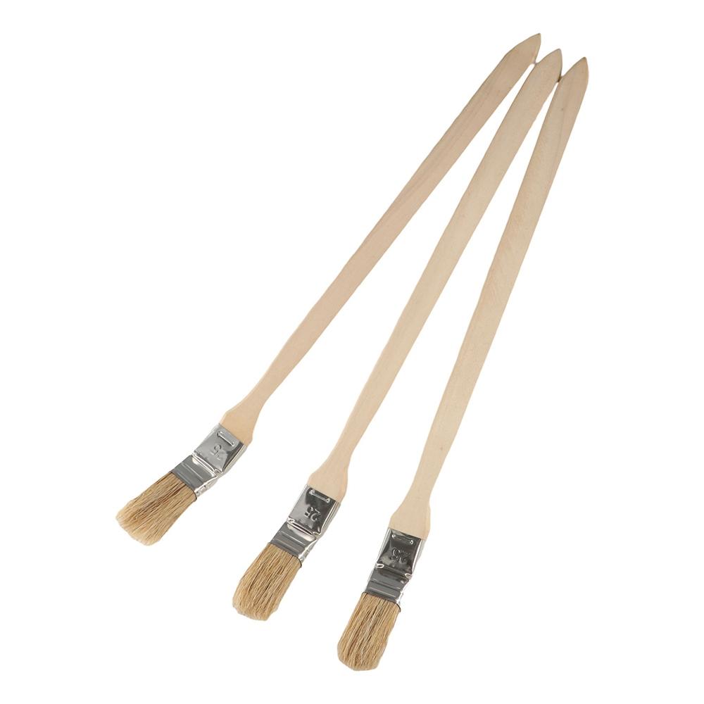 Solid Wood Handle Elbow Paint Brush Long Handle Elbow Universal Bristle Brush  Painting