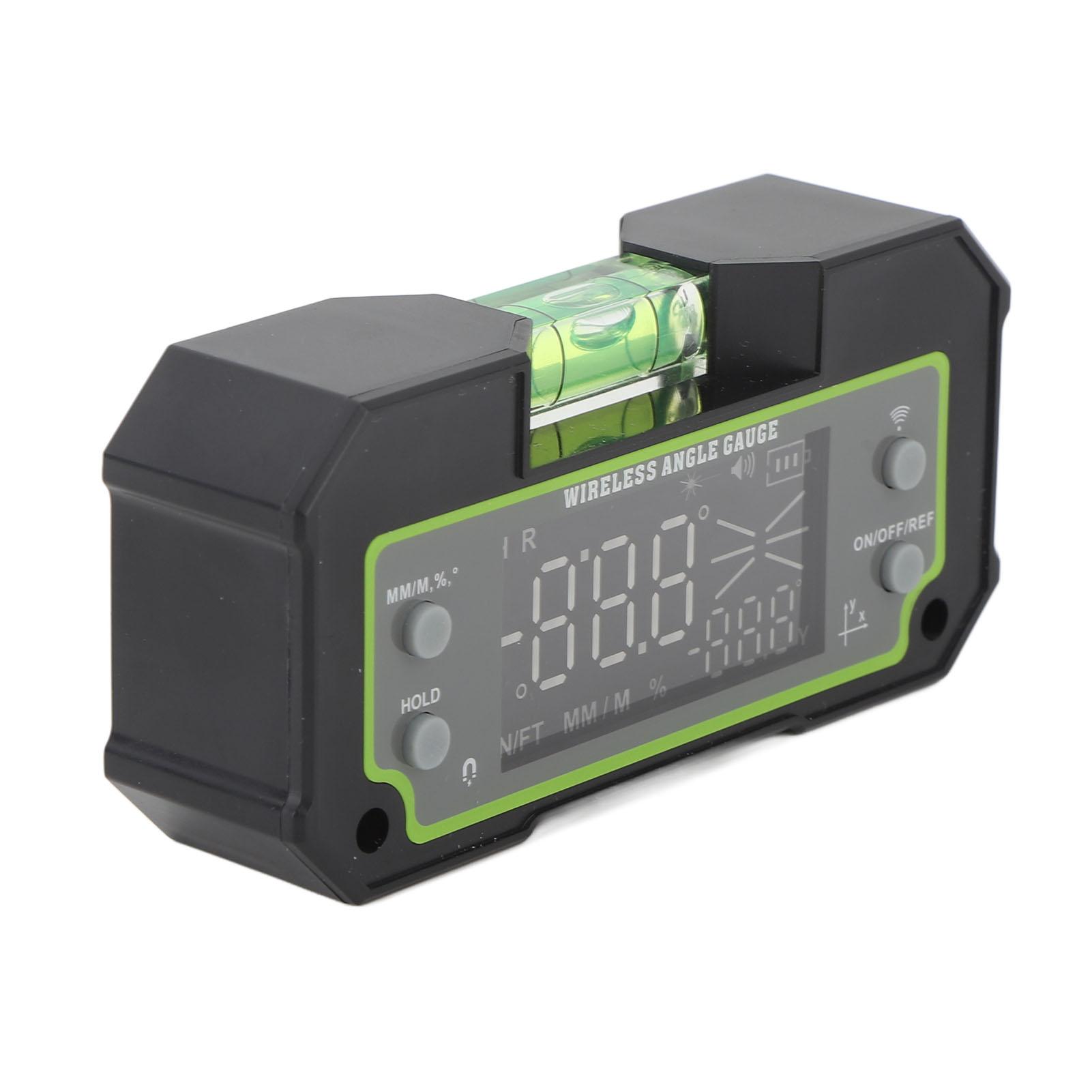 

Digital Angle Gauge Dual Axes Inclinometer Magnetic Adsorption LCD Display Electronic Angle Finder with Bluetooth