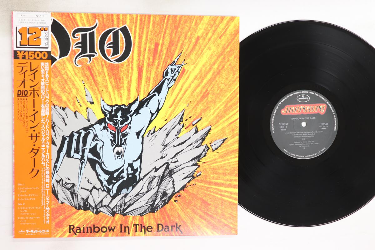 

12inch Record DIO - Rainbow In The Dark 15PP41 MERCURY 1983 Japan Obi Metal Used