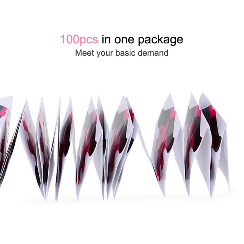 100pcs Self-Adhesive Sticker Nail Extension Paper Forms Easy DIY Nail Art Creation At Home