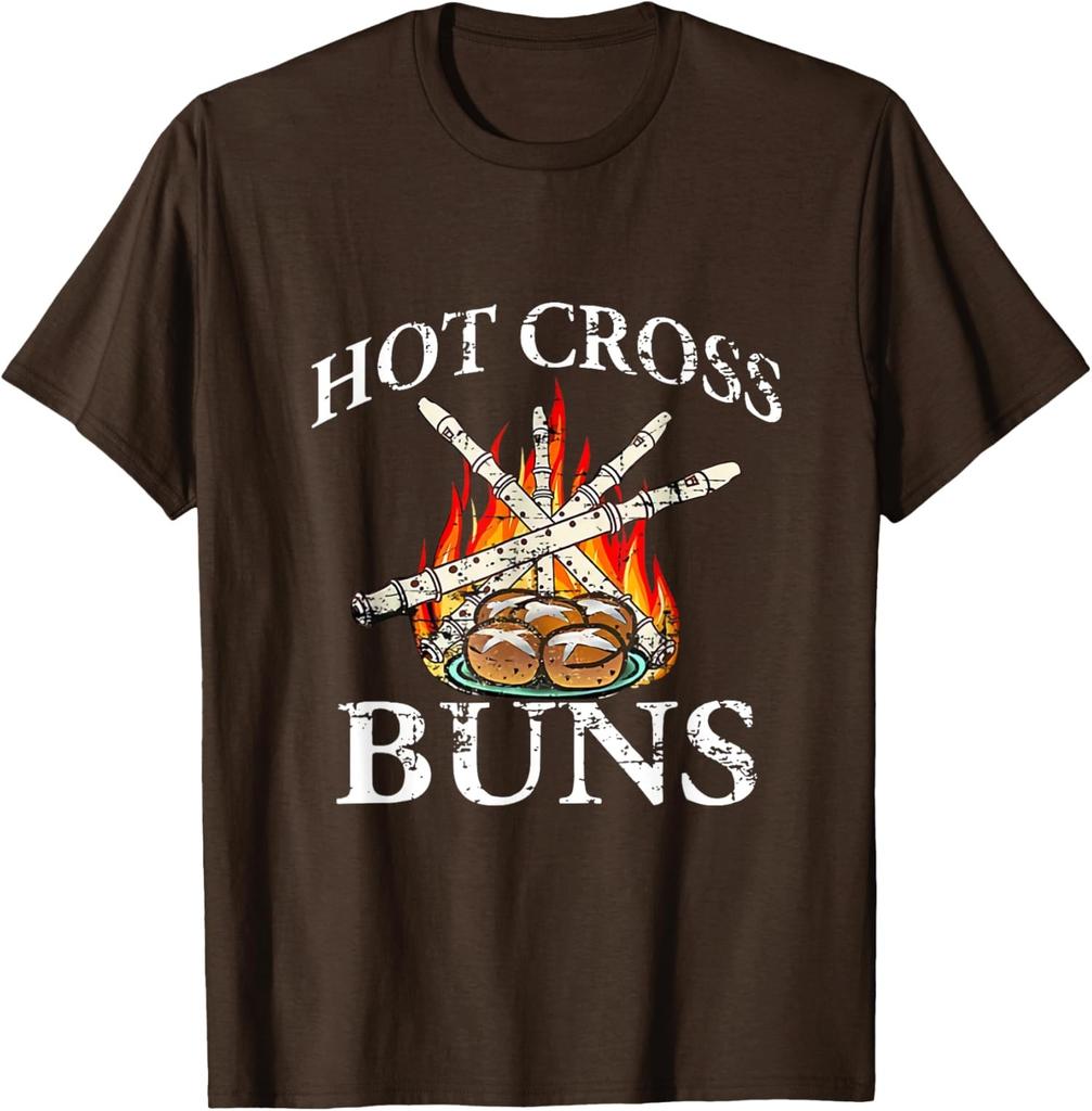 Hot Cross Buns And Recorder Gift For Design Cross Unisex T-Shirt