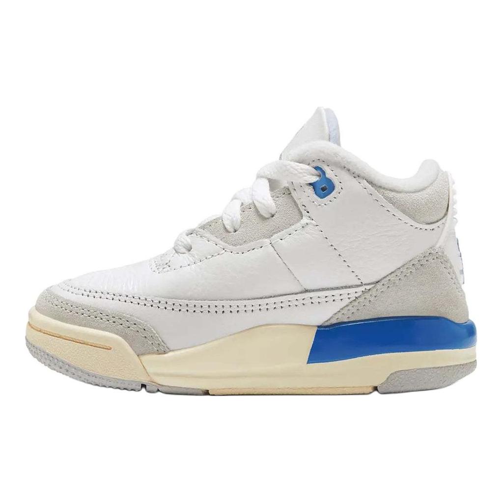 Air Jordan 3 Retro TD Lucky Shorts Dětské tenisky Bílá Summit-White Vodíkově modrá DM0968-101