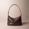 Premium pflanzlich gegerbtes PU-Leder Hobo-Tasche Damen Große Kapazität Pendler Unterarmtasche Tragetasche Eine Schulter Crossbody Knödeltasche