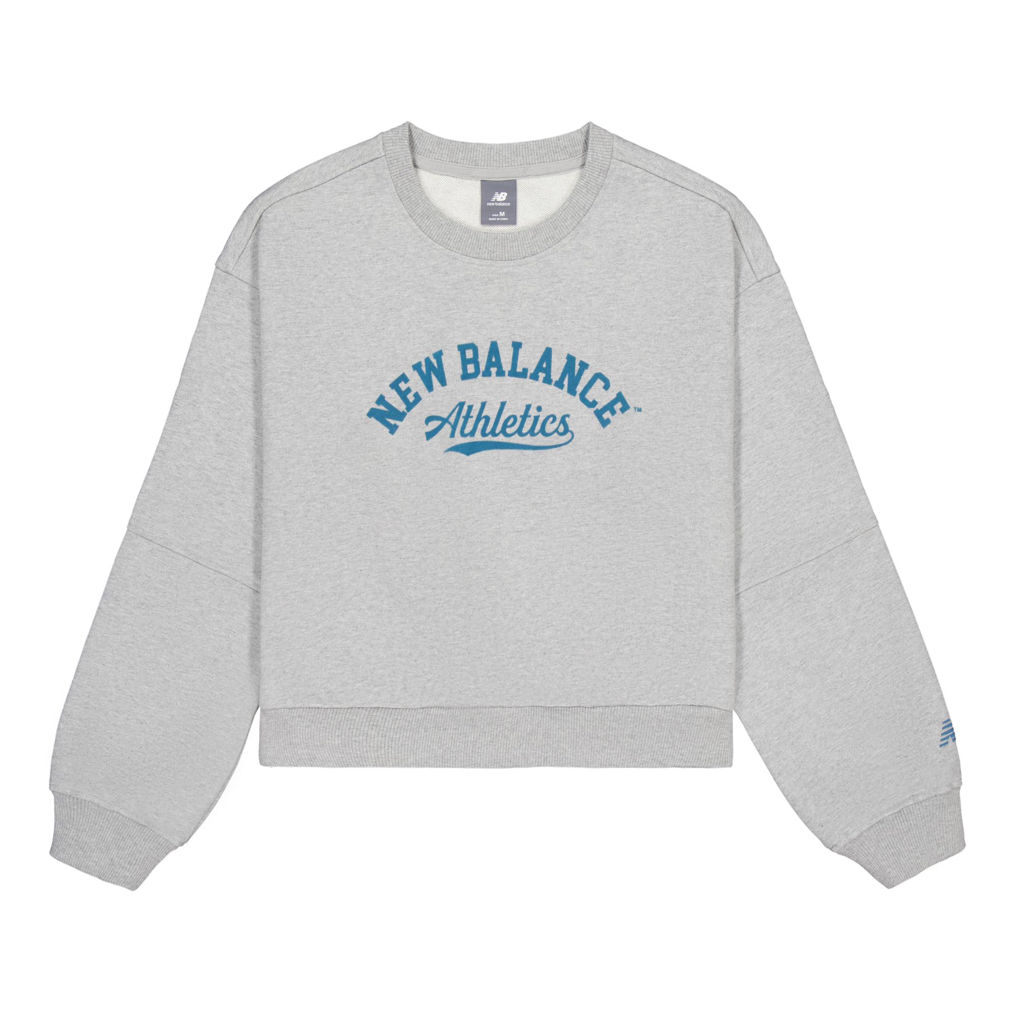 New Balance Sweatshirt Women s Medium Gray NCE43112-MGR M