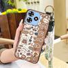 Back Cover Cartoon Phone Case For ZTE Blade A73 4G/V50 Smart Cute Kickstand Wristband Shockproof Waterproof Soft Case