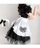 [Milky Time] Maid Lolita Dress, Mini Length, Gingham Check, Ruffles (M)