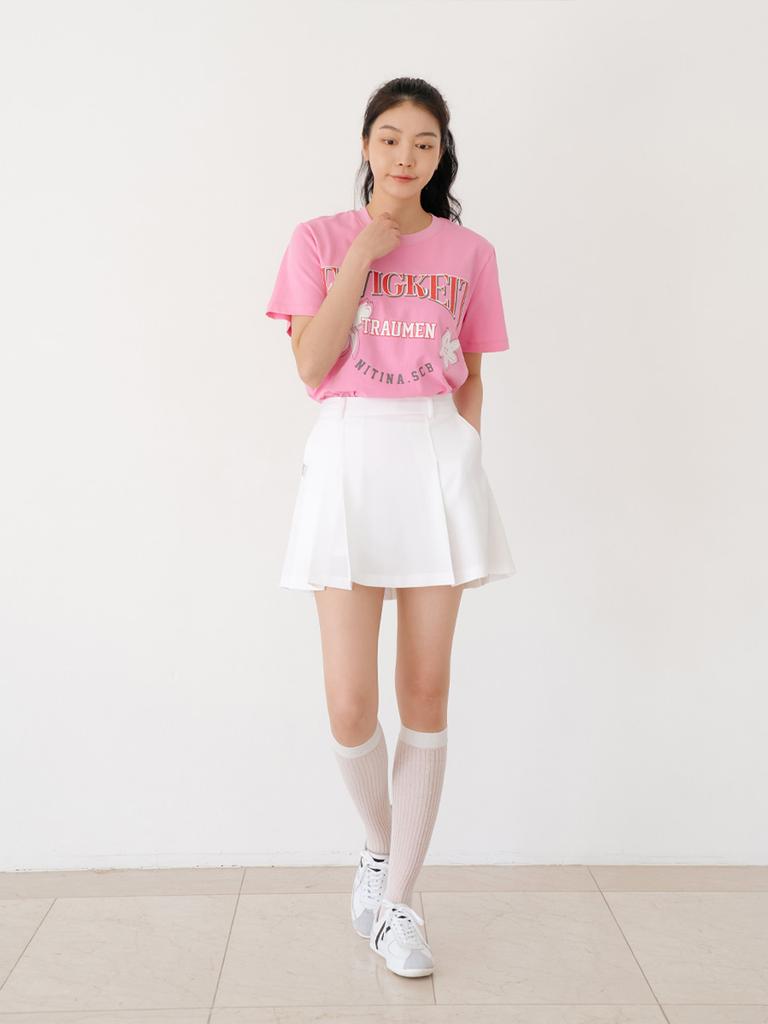 Nitina Essential Pleated Skirt Wh