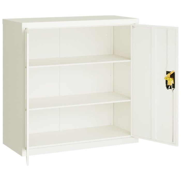 VidaXL Classeur blanc 90x40x90 cm acier 339728