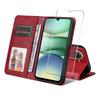 For Xiaomi Redmi A5 4G (171.7*77.8*8.3mm) PU Leather Wallet Case ENKAY HAT PRINCE Phone Stand Cover with Tempered Glass