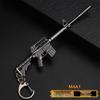 PUBG Peace Elite Chicken Dinner Anime Keychain Alloy Model Gun Toy Pendant
