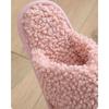 Plüschschuhe, Überkreuzriemen, Baumwollpantoffeln, Damenschuhe, Hausschuhe, Plüsch-Baumwollpantoffeln