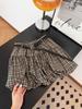 Women's Blue Plaid Mini Skirt: A-Line High Waist, Slim Fit