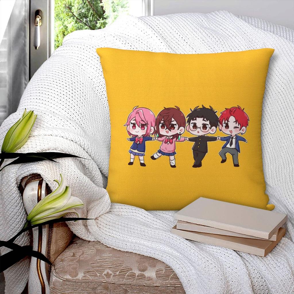 Dandadan Anime Manga Quadratischer Kissenbezug Kissenhülle Kissenbezug Überwurf-Kissenbezug für Zuhause Schlafzimmer Auto