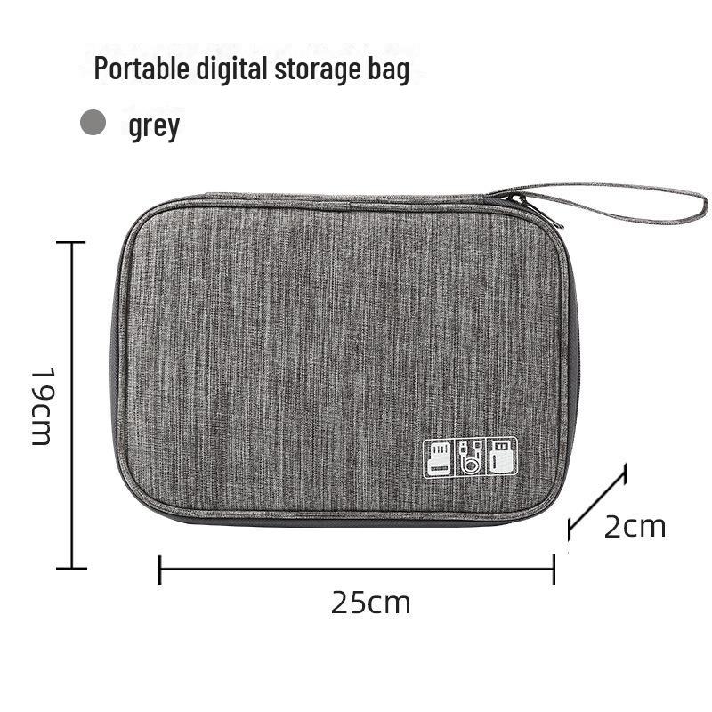 Portable Cable Digital Storage Bags Organizer USB Gadgets Wires Charger Power Battery Zipper Cosmetic Bag Case