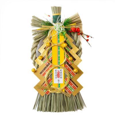 Hideshime KN-001 Shimenawa New Year Wreath Japanese Traditional Entrance Decoration Naritasan Temple Blessed Sacred Ornament Handmade