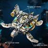 Non-Toxic New Moc Mechanical Sea Turtle Building Blocks Motor Power Ocean Creatures Diy Tabletop Decoration Birthday Christmas Gifts