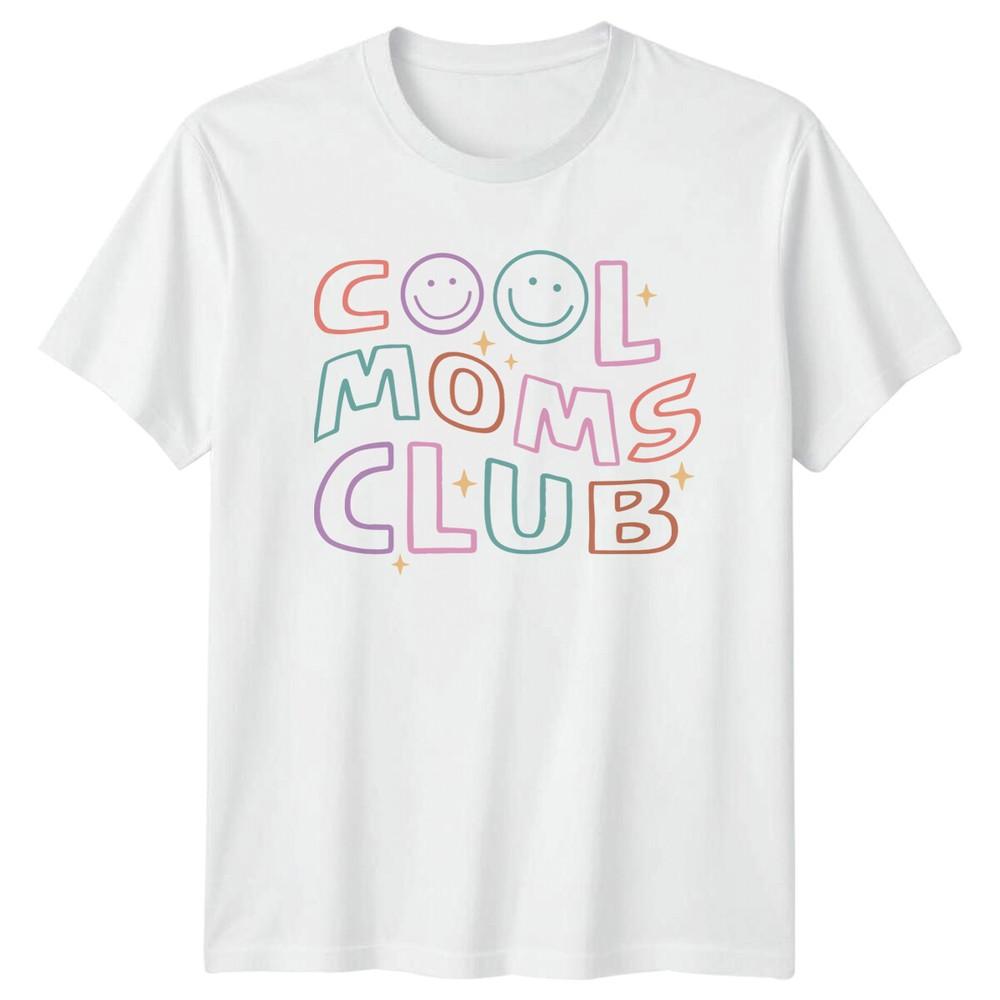 Cool Moms Club TShirt Mothers Day Graphic Tee Trendy Mom Outfit S