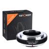 Adaptateur de monture d'objectif Concept pour objectif à monture Contax S, monture Micro Four Thirds K&F KF-CNRFM43 (Ancien C/Nikon (griffe externe) conversion)