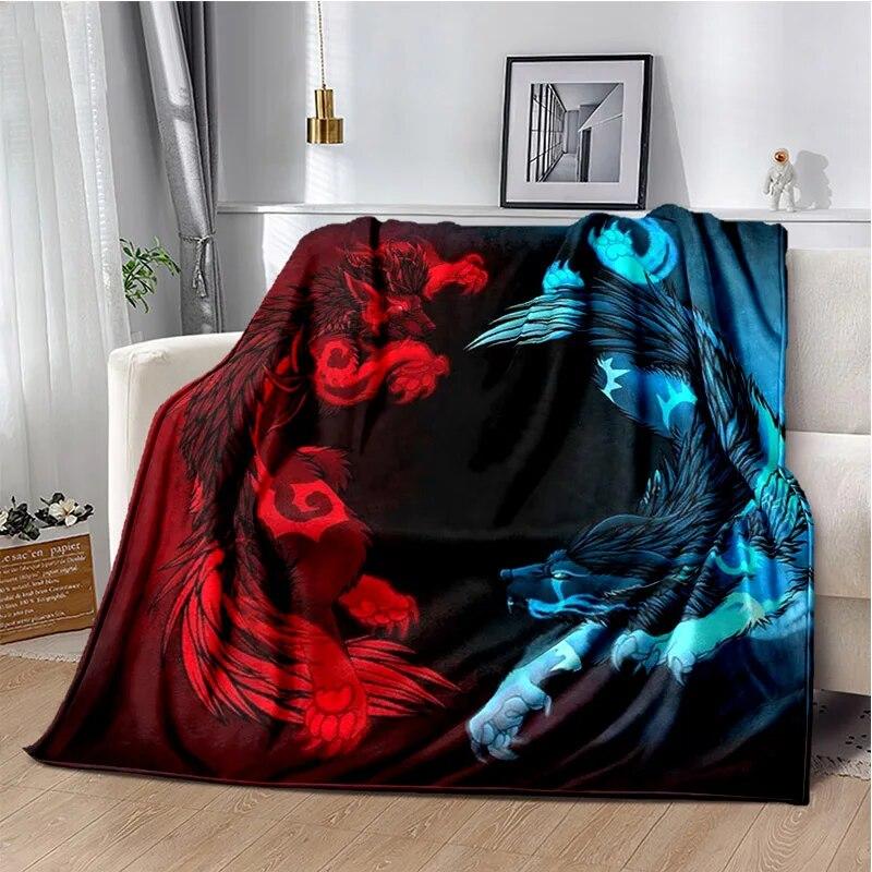 3D Printing Dragon Pattern Blanket Sheet Sofa Cover Office Hiking Watch TV Warm Blanket Picnic Blanket Bedroom Blanket