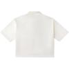 Vans Logo Print College Style Short Sleeve Polo Shirt Women Polo Shirts Off-White VN000GTAFS8