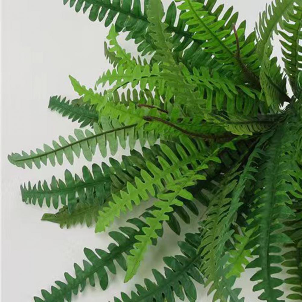 1 Set 28 Leaves Artificial Fern Wedding Faux Greenery Outdoor Garden Yard Plastic Plants Fake Fern Leaves Home Party Decoration