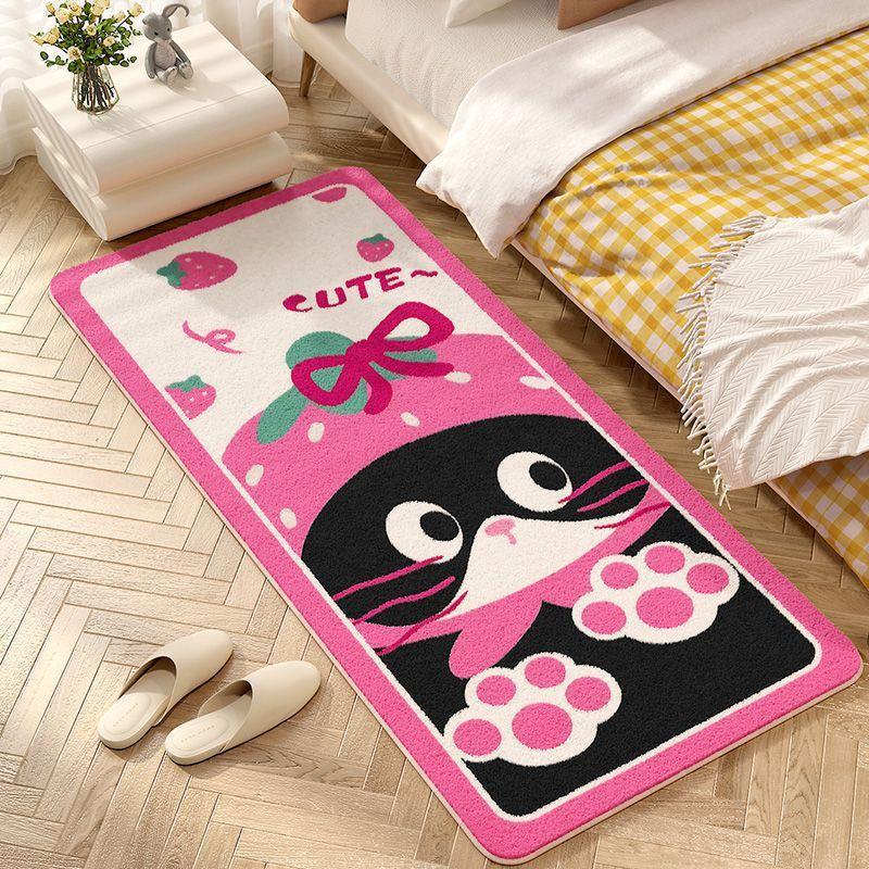 Ložnice Postelová deka Domácnost Obývací pokoj Kreslený koberec Arkýřové okno Tatami Roztomilá dívka Dlouhý pruh Podložka na podlahu