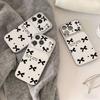 Ins Style Simple Bow Is Suitable for iPhone17 Large Window 16pro Mobile Phone Case 15 Fine Holes All-inclusive 13pm