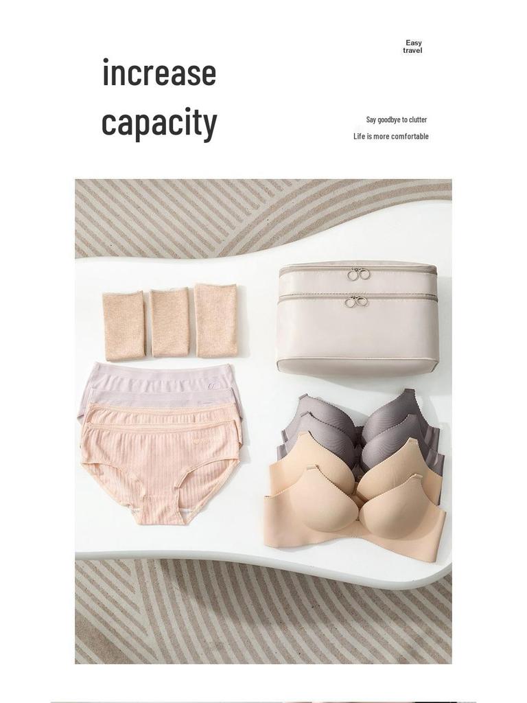Portable Multifunctional Travel Storage Bag for Underwear and Bras