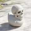 Modern Gothic Home Decor 3D Printed Skull Duck Ornament, Figurine, Creative Dark Cute Decoration Halloween for Office Bedroom Living Room Dormitory
