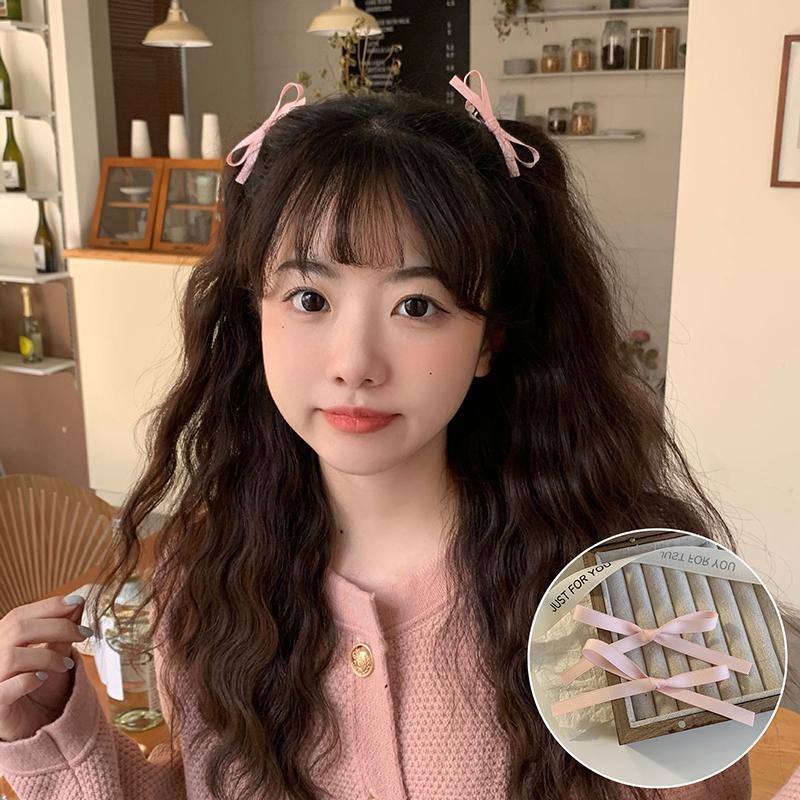 2 Stück Süße Niedliche Schleife Haarspange Süße Ballett Schleife Haarnadelspange Koreanischer Stil All-Match Haarspangen Mädchen Kopfschmuck Haarschmuck