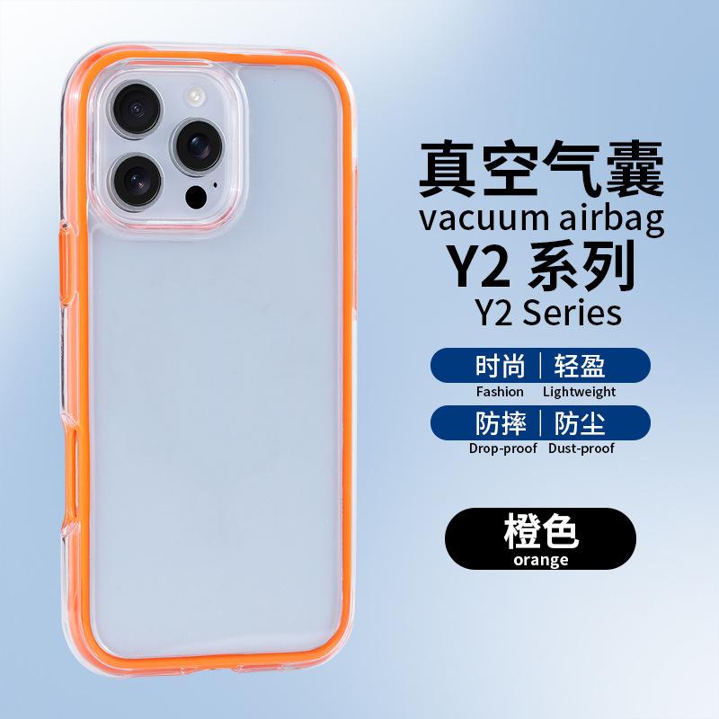 Acrylic Apple 12 mobile phone case iPhone14Promax transparent protective case 15 anti-drop 16 simple anti-yellowing